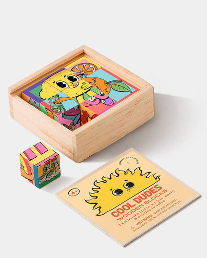 Cool Dudes Wooden Blocks