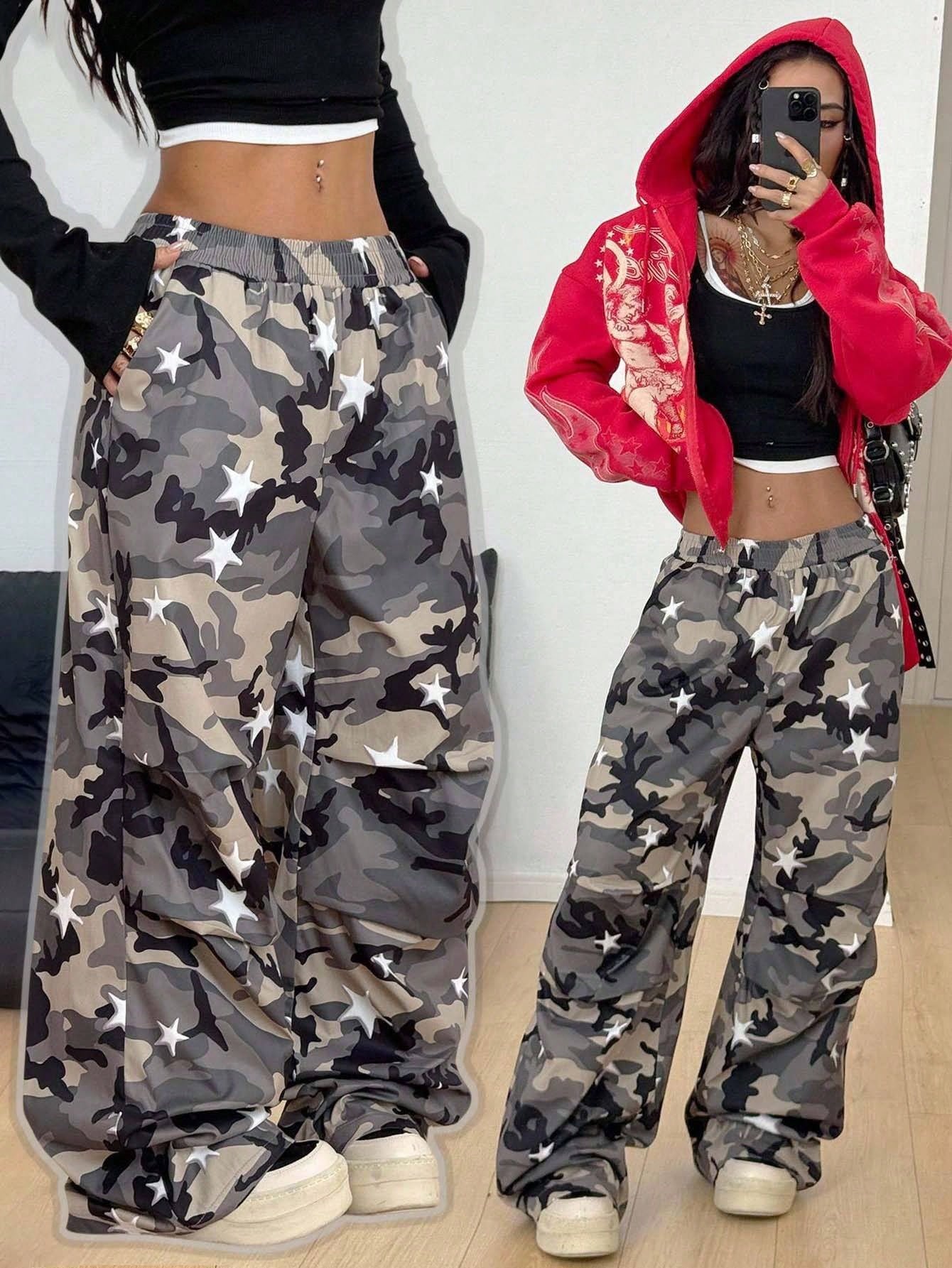 Coolane Women's Autumn Streetwear Y2k 90s Casual Basic White And Black Wide Leg Sweatpants Vacation