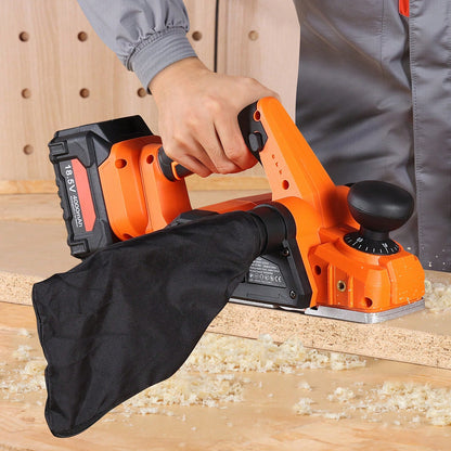 Cordless Handheld Planer, 3-1/4-Inch Cut Width, 15000 RPM Electric Hand Wood Planer With Brushless Motor, Adjustable Cut Depth For Woodworking, Compatible With 18V Battery (Bare Tool Only)