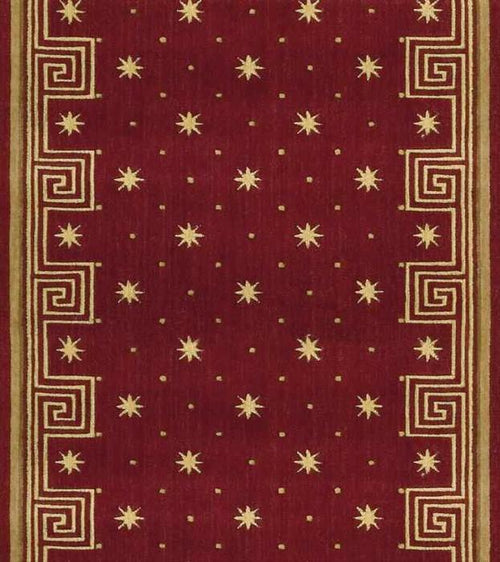 Nourison Stair Treads Cosmopolitan Celestial C95R Red 30 and 36 Inch Stair Treads By Nourison