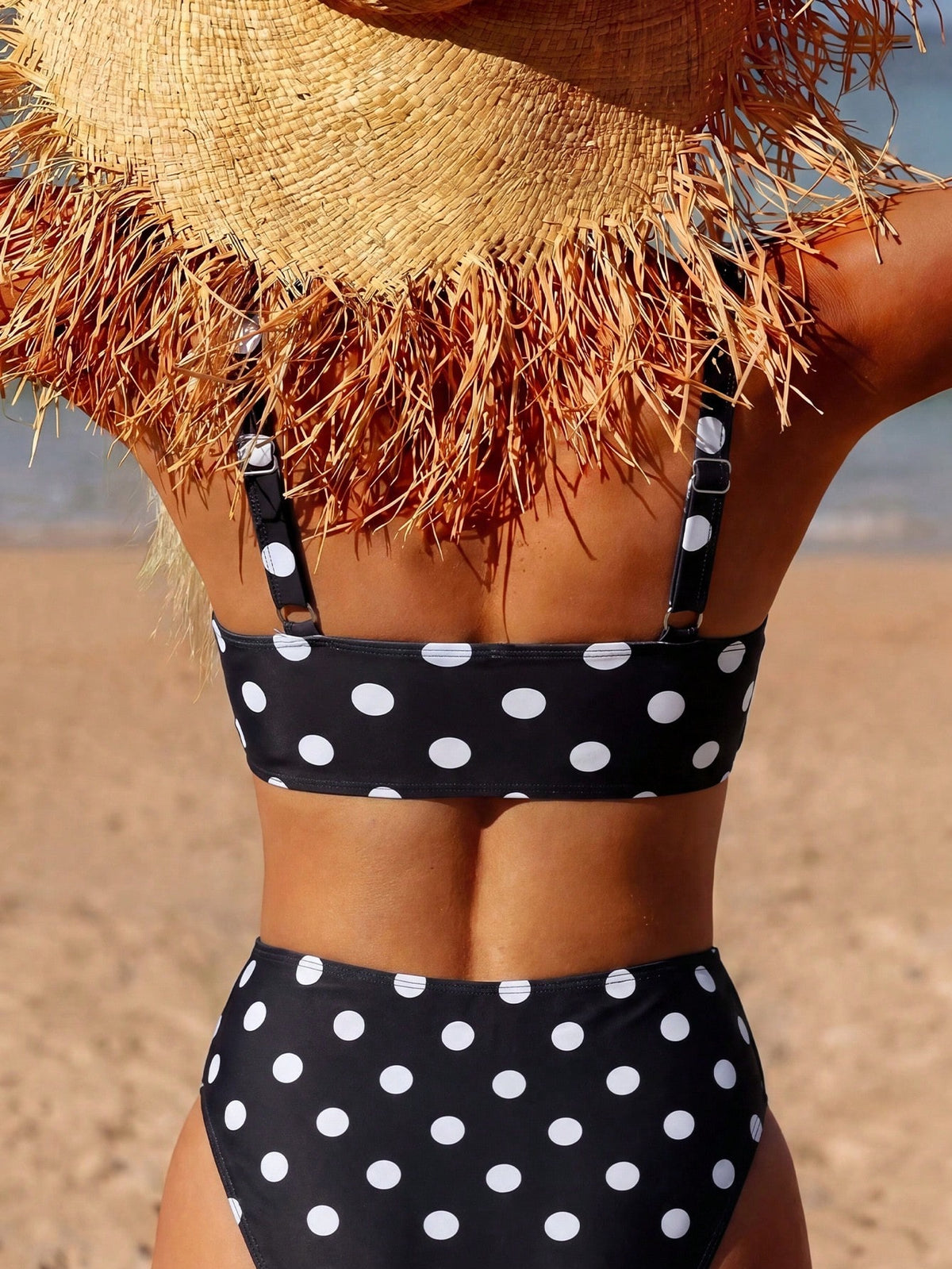 Costavie 2026 Spring/Summer Fashionable Sexy & Slimming Blue Polka Dot Bikini Swimwear, Ideal For Beach Vacation