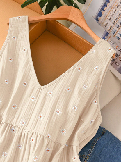 CosyJoli Plus Size Women's Blouse, Casual Boho Women's Clothing Lace Trim Shirt, Outwear Vacation Beige Summer