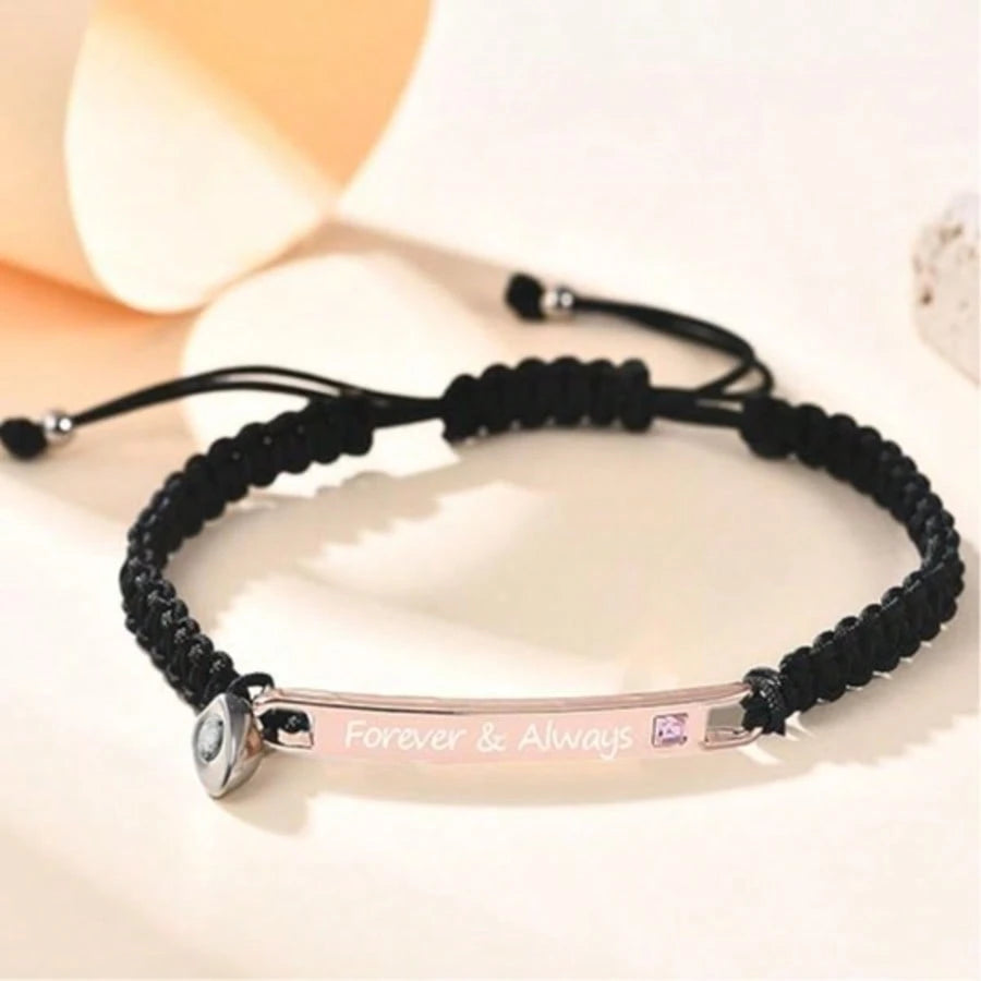 Couple Matching Bracelets, Best Friend Friendship Relationship Bracelet, Adjustable Stretch Bracelets Jewelry For Him And Her