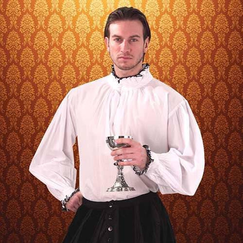 Courtly Ruffle Collar Shirt