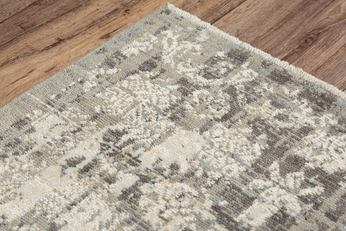 Rizzy Home Area Rugs Couture Area Rugs CUT102 Grey in 5 Sizes 80%Wool-20%Visc By RizzyHome