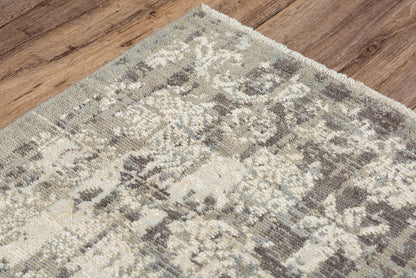 Rizzy Home Area Rugs Couture Area Rugs CUT102 Grey in 5 Sizes 80%Wool-20%Visc By RizzyHome