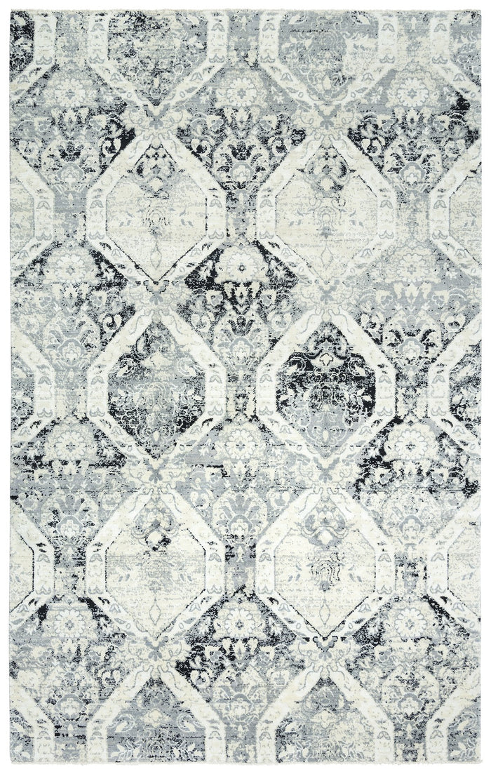 Rizzy Home Area Rugs Couture Area Rugs CUT112 Grey in 5 Sizes 80%Wool-20%Visc By RizzyHome