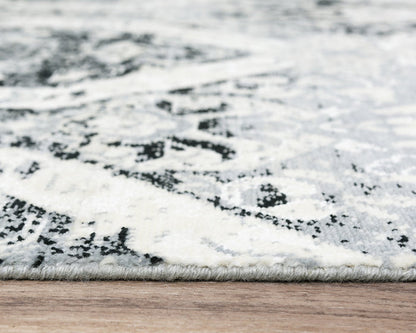 Rizzy Home Area Rugs Couture Area Rugs CUT112 Grey in 5 Sizes 80%Wool-20%Visc By RizzyHome