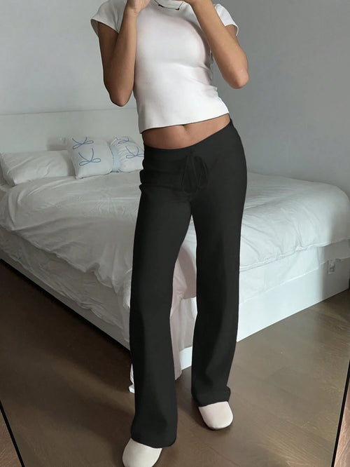 CovetEZ Women's Casual Thick Pink Comfortable Pants, Versatile For Home, Outings, Suitable For Autumn/Winter