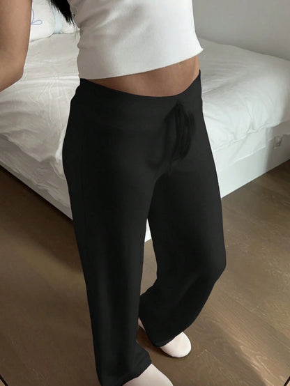 CovetEZ Women's Casual Thick Pink Comfortable Pants, Versatile For Home, Outings, Suitable For Autumn/Winter