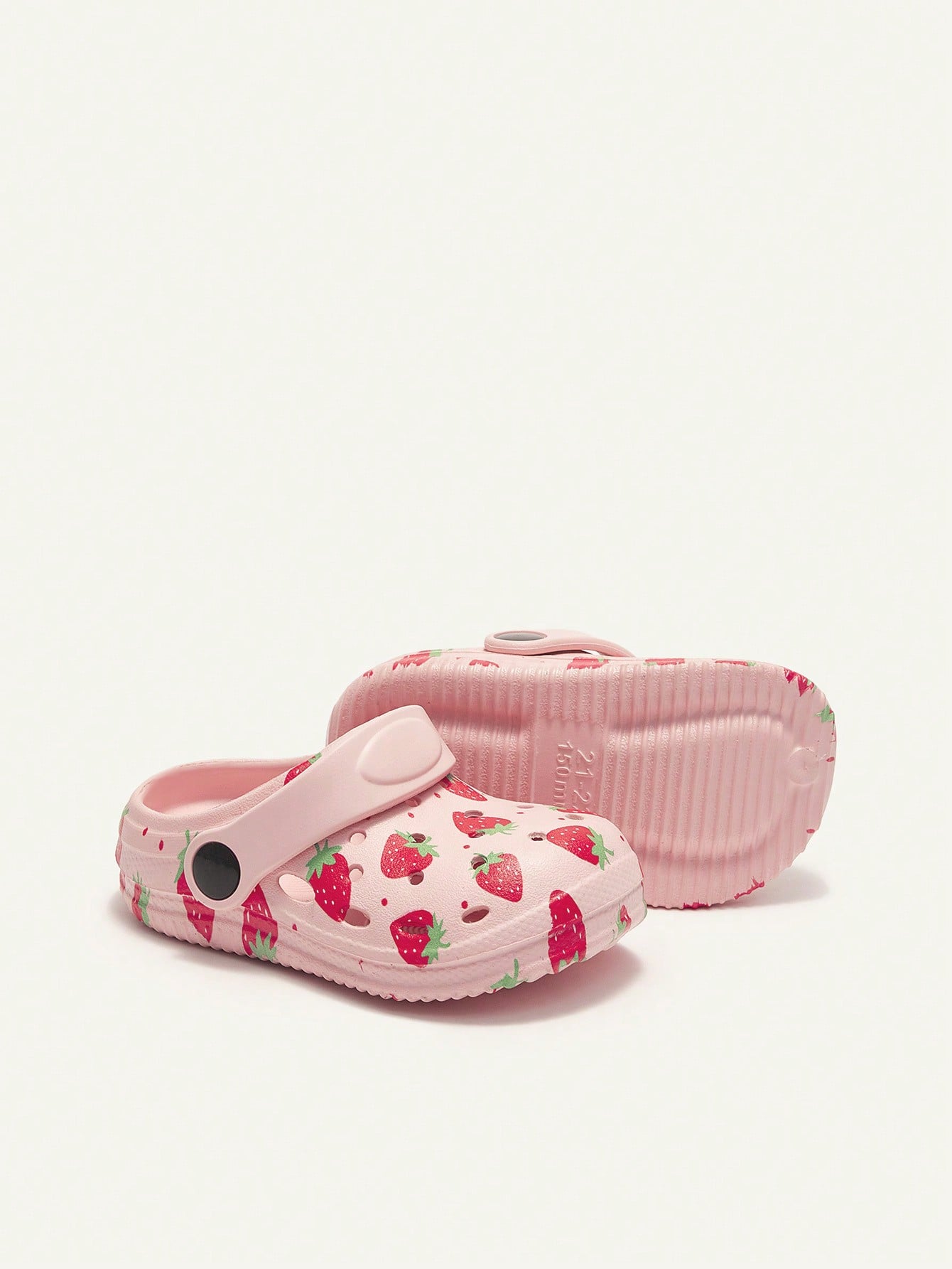 Cozy Pixies 1 Pair Kids Cartoon Animal Print Fashionable Infant Toddler Strawberry Pattern Breathable Beach Sandals Cute Shoes