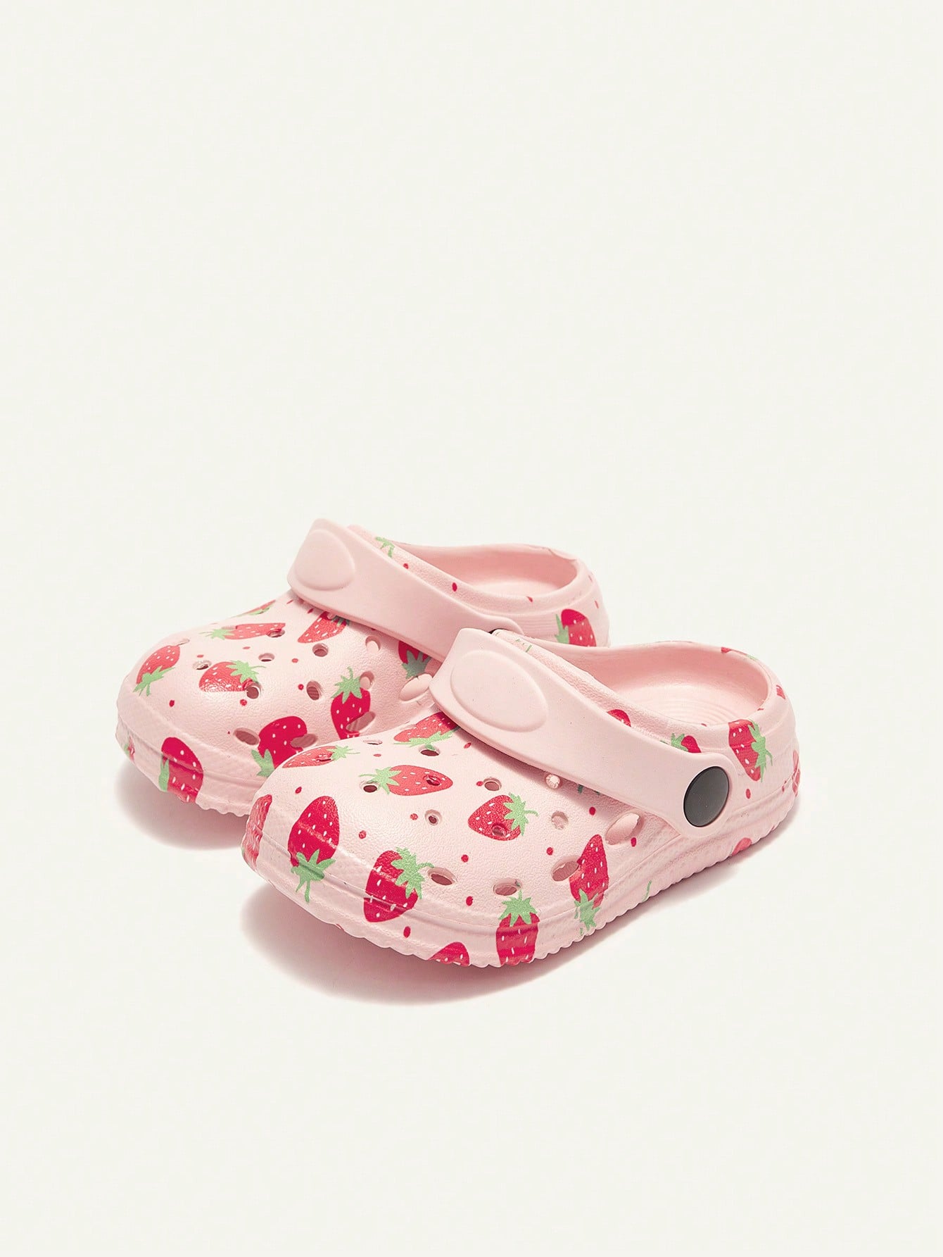 Cozy Pixies 1 Pair Kids Cartoon Animal Print Fashionable Infant Toddler Strawberry Pattern Breathable Beach Sandals Cute Shoes