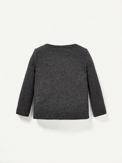 Cozy Pixies 3pcs/Set Baby Boys' Round Neck Long Sleeve Sweater With Regular Shoulder