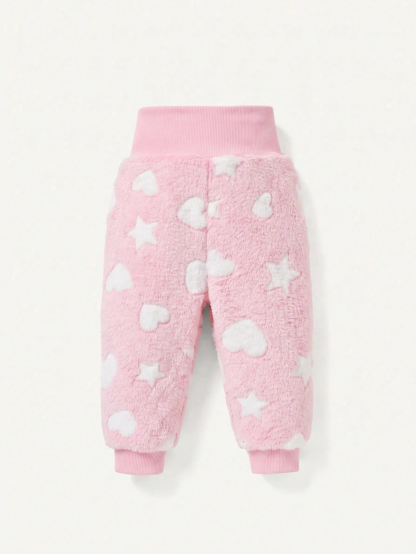Cozy Pixies Baby Girl Hooded Fleece Jacket And Belly-Covering Long Pants 2 Pieces Set, Medium Thick