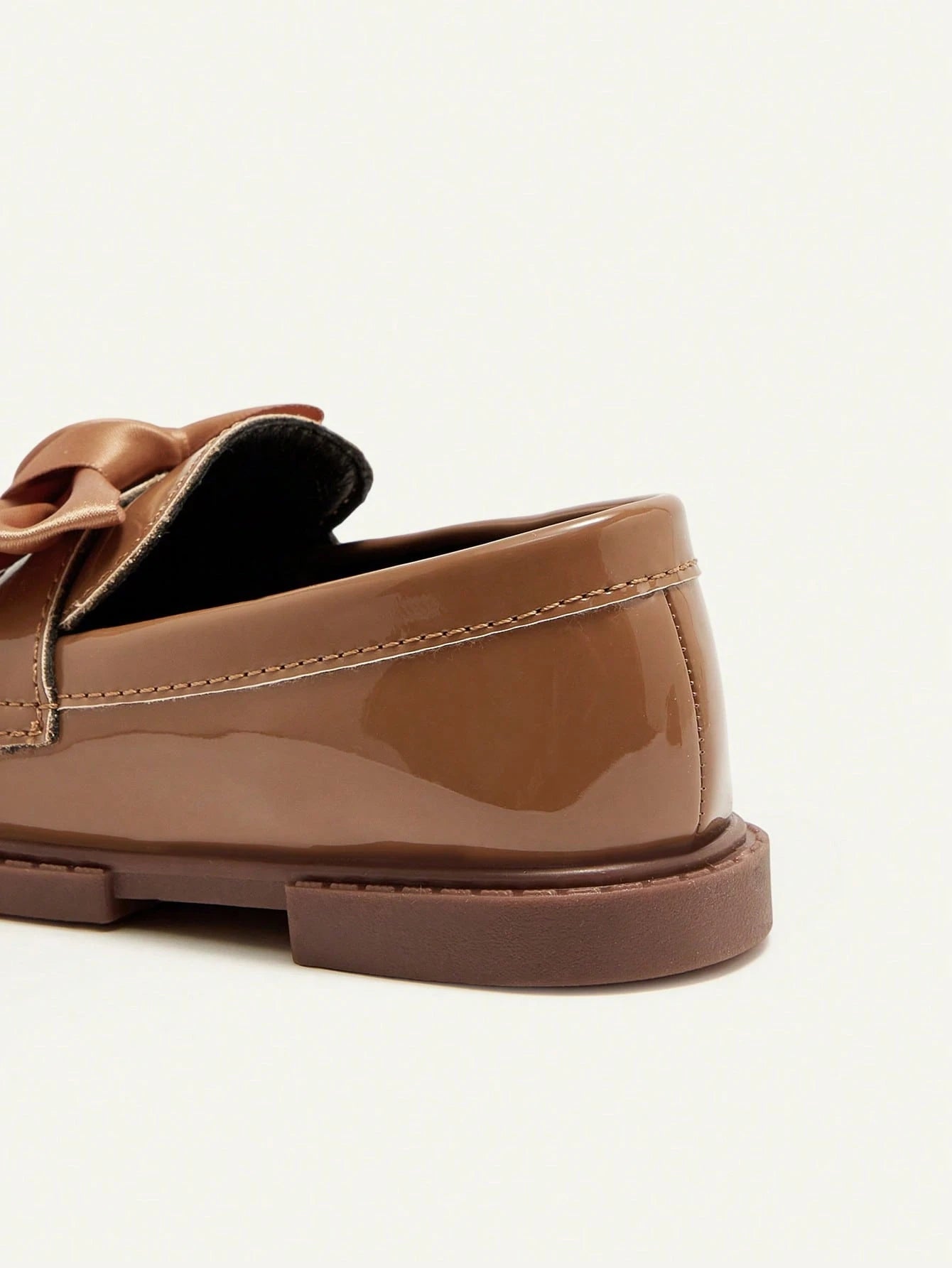 Cozy Pixies Cute & Comfortable Black Leather Flat Shoes With Bowknot Decoration For Baby Girls In College Style Party