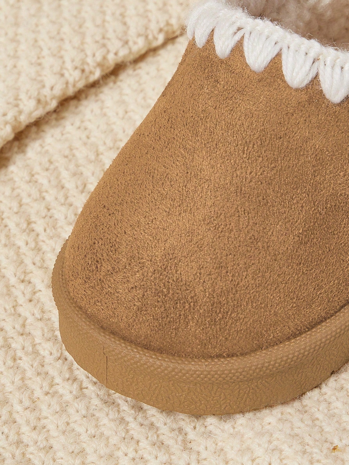 Cozy Pixies Girls Camel Lace Winter Warm Fur Slippers| Fashion Versatile Comfortable Lightweight| Easy-On Casual Style| Indoor Outdoor Home Wear