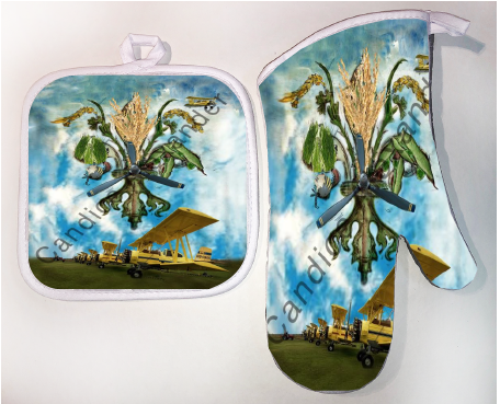 Pot Holder & Oven Mitt Set