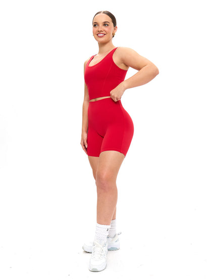 Crystal Crop V2 - Lipstick Red