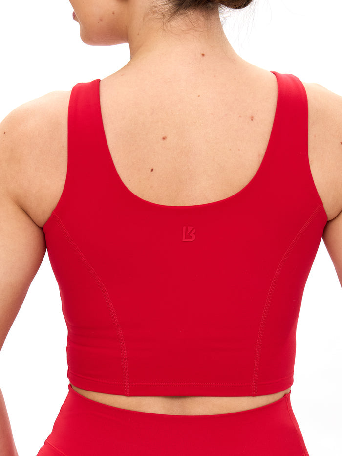 Crystal Crop V2 - Lipstick Red