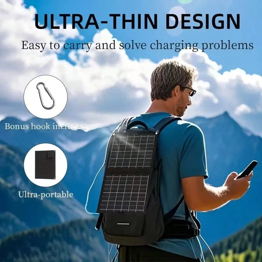 Curear All-In-One Foldable Solar Charger Panel For Portable Power Stations, Generators, Laptops & Tablets – Ideal For Outdoor Camping, RV Travel, And Garden Lighting – Durable Solar System