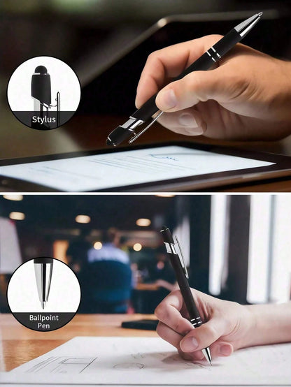 Custom Metal Retractable Ballpoint Pen| Non-Slip Grip + Medium Tip Smooth Writing| Customizable Name/Date/Logo| Business Engraved Pen Teacher's Day Gift| Suitable For Holiday/Birthday Gift, Person