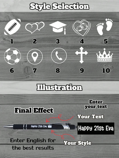 Custom Metal Retractable Ballpoint Pen| Non-Slip Grip + Medium Tip Smooth Writing| Customizable Name/Date/Logo| Business Engraved Pen Teacher's Day Gift| Suitable For Holiday/Birthday Gift, Person