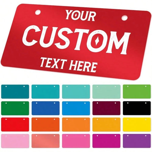 Custom Mini License Plates For Christmas Front Of Car Sign, 3x6 Inch Aluminum, Made In The USA 3x6 Inches, Rust Free.040 Aluminum, Fade Resistant, Made In The USA By