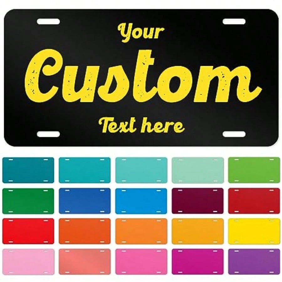 Custom Mini License Plates For Christmas Front Of Car Sign, 3x6 Inch Aluminum, Made In The USA 3x6 Inches, Rust Free.040 Aluminum, Fade Resistant, Made In The USA By
