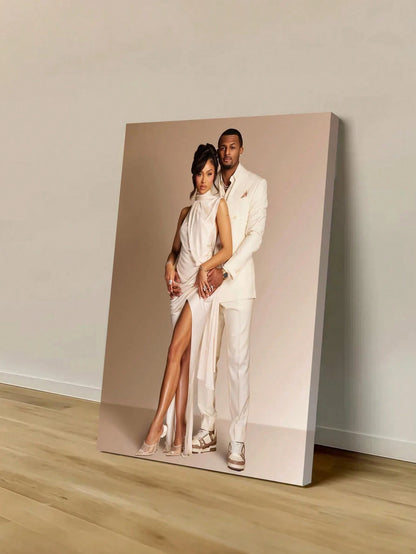 Custom Single Photo Canvas Painting, Photo To Canvas Conversion, Any Photo Can Be Customized, Multiple Sizes Available, Decorative Painting Can Be Customized. Ideal For Valentine's Day, Birthday Or Gr