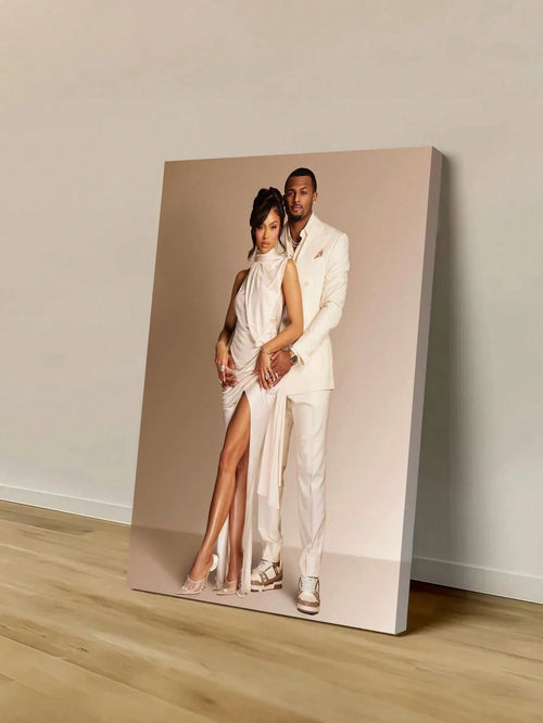 Custom Single Photo Canvas Painting, Photo To Canvas Conversion, Any Photo Can Be Customized, Multiple Sizes Available, Decorative Painting Can Be Customized. Ideal For Valentine's Day, Birthday Or Gr