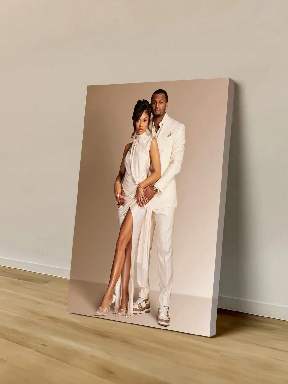 Custom Single Photo Canvas Painting, Photo To Canvas Conversion, Any Photo Can Be Customized, Multiple Sizes Available, Decorative Painting Can Be Customized. Ideal For Valentine's Day, Birthday Or Gr