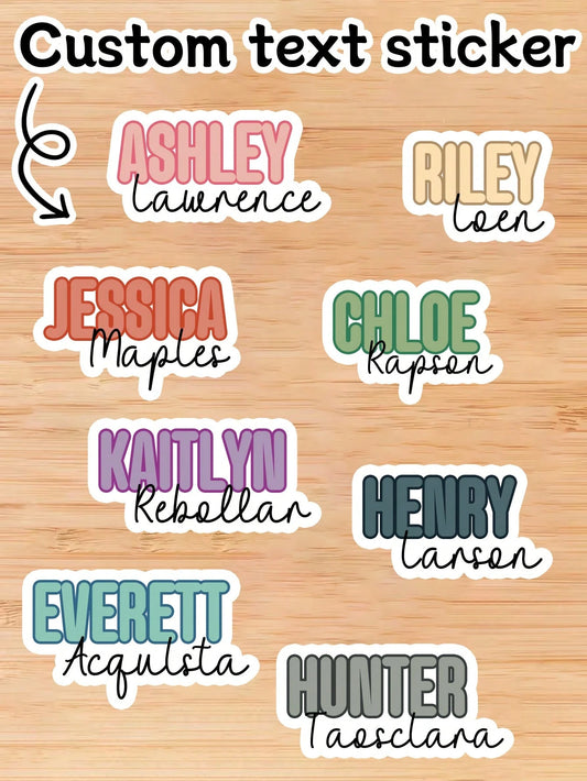 Custom Waterproof Stickers, Personalized Name Label Stickers, Custom Name Tag Stickers, Customizable Stickers, Custom File Labels, Wedding Labels, Back To School