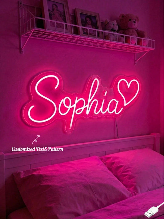 Customized Neon Signs For Wall Decoration,Personalized Gifts For Weddings,Birthday Parties,Bedrooms,Bars,Salons,Shops,Name Signs,LED Signs,Halloween,Christmas Gifts,Festivals,Thanksgiving,Bedrooms,Gam
