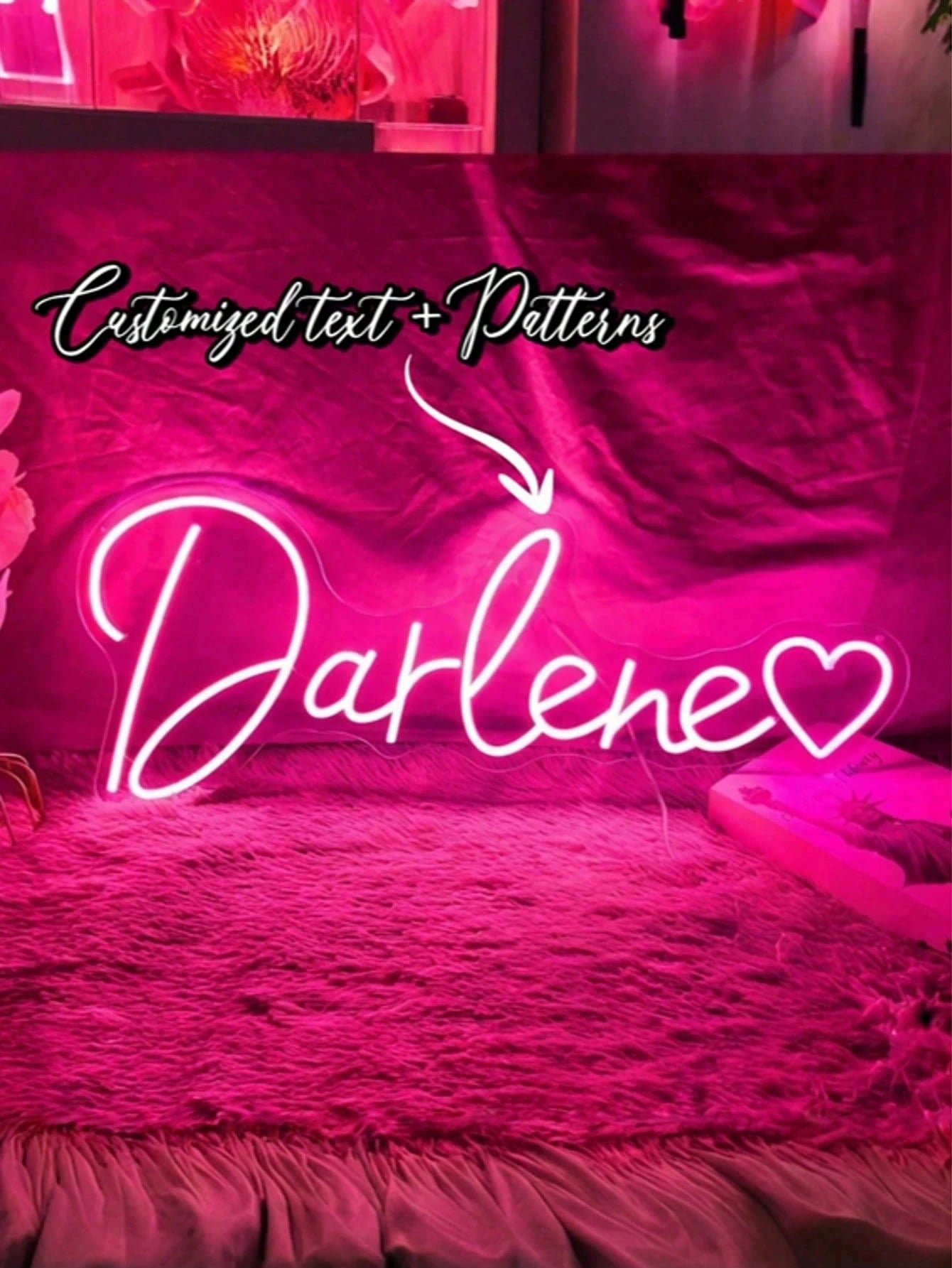 Customized Neon Signs For Wall Decoration,Personalized Gifts For Weddings,Birthday Parties,Bedrooms,Bars,Salons,Shops,Name Signs,LED Signs,Halloween,Christmas Gifts,Festivals,Thanksgiving,Bedrooms,Gam