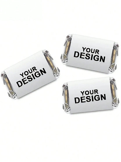 Customized Personalized Mini Candy Stickers, Stickers Only. Mini Candy Stickers, Customized Label Packaging. Exquisite Mini Candy Chocolate. Social Event Giveaways. Birthday Gifts. Mini Chocolate, Min
