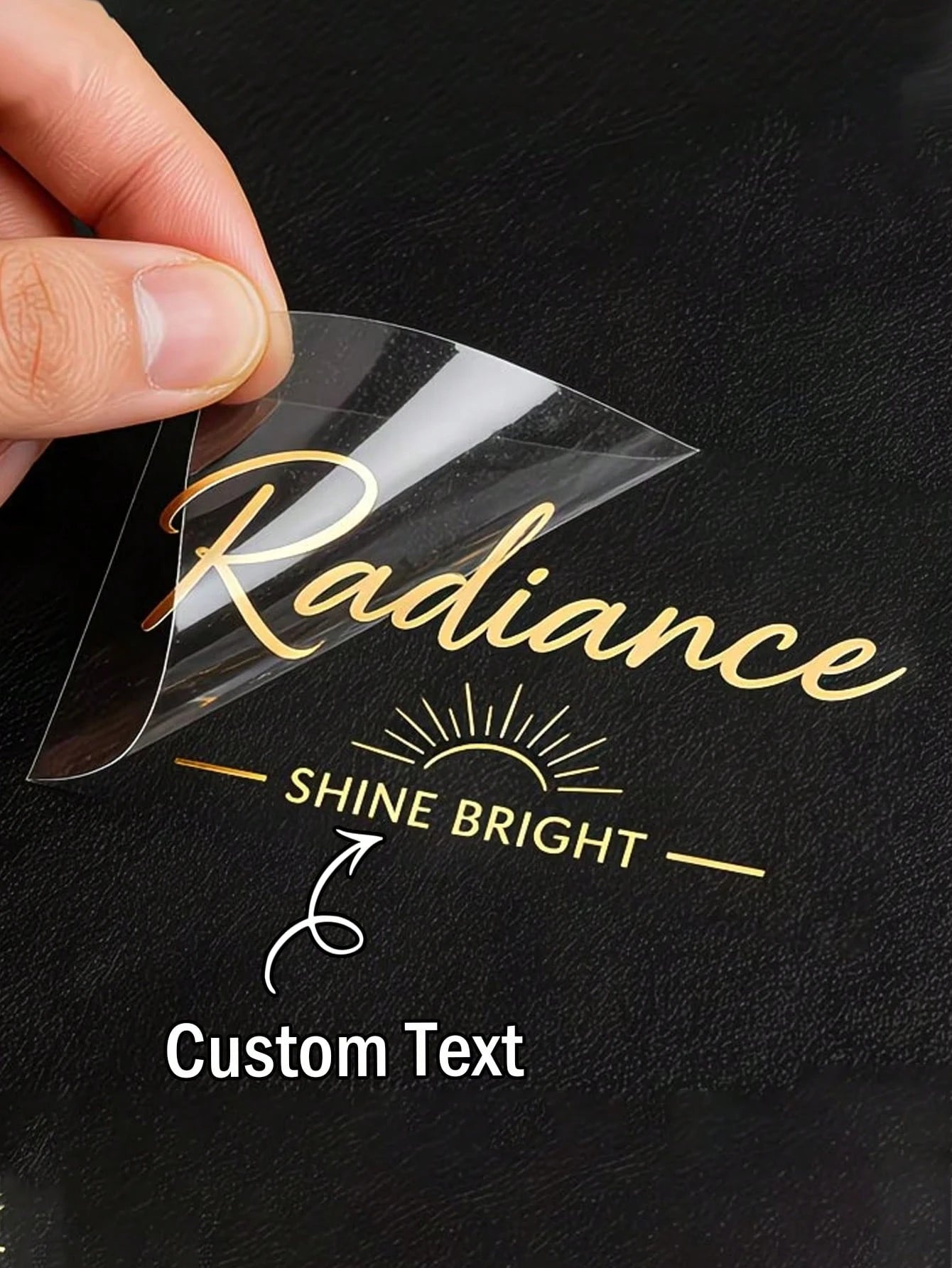 Customized UV Transfer Stickers, Includes Custom Logo, Text And Patterns, Crystal Transfer Decals Suitable For Metal Plates, Glass Cups, Wireless Earphones, Phone Cases, Computers And Storage Boxes, E