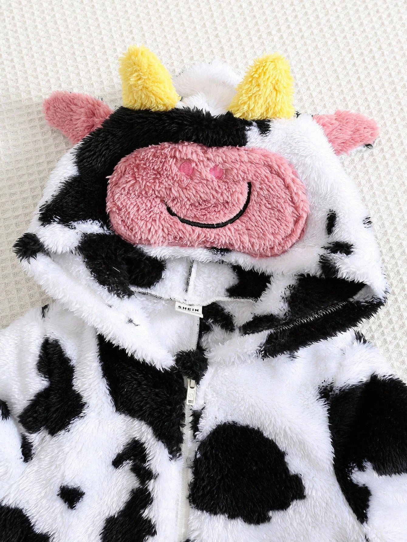 Cute Baby Boys Cow Outfit Set,Black And White Thermal Lined Hooded Winter Jumpsuit,Autumn Farm Newborn Clothes,Family Matching Western Cow Clothes