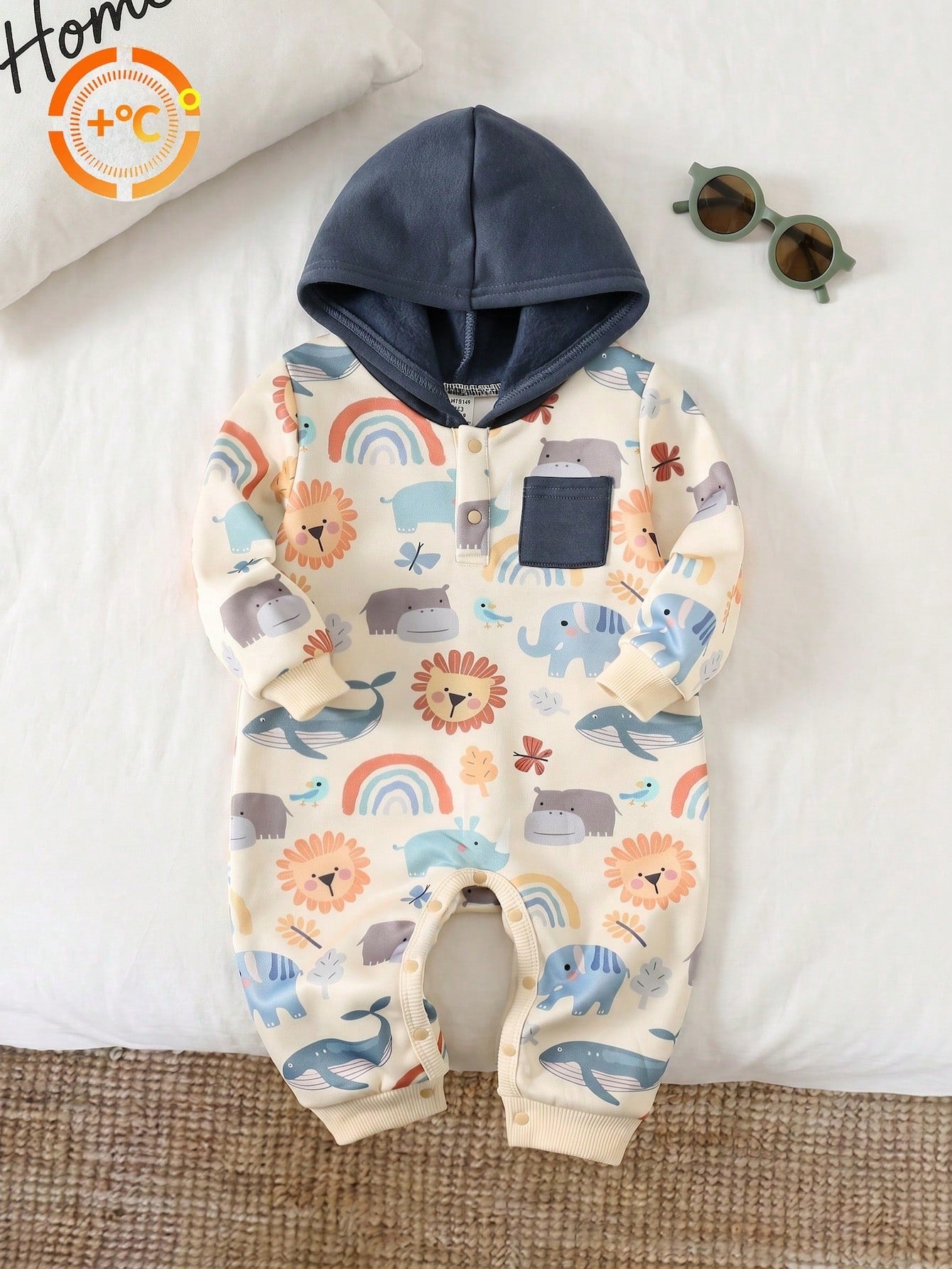 Cute Baby Boys Cow Outfit Set,Black And White Thermal Lined Hooded Winter Jumpsuit,Autumn Farm Newborn Clothes,Family Matching Western Cow Clothes