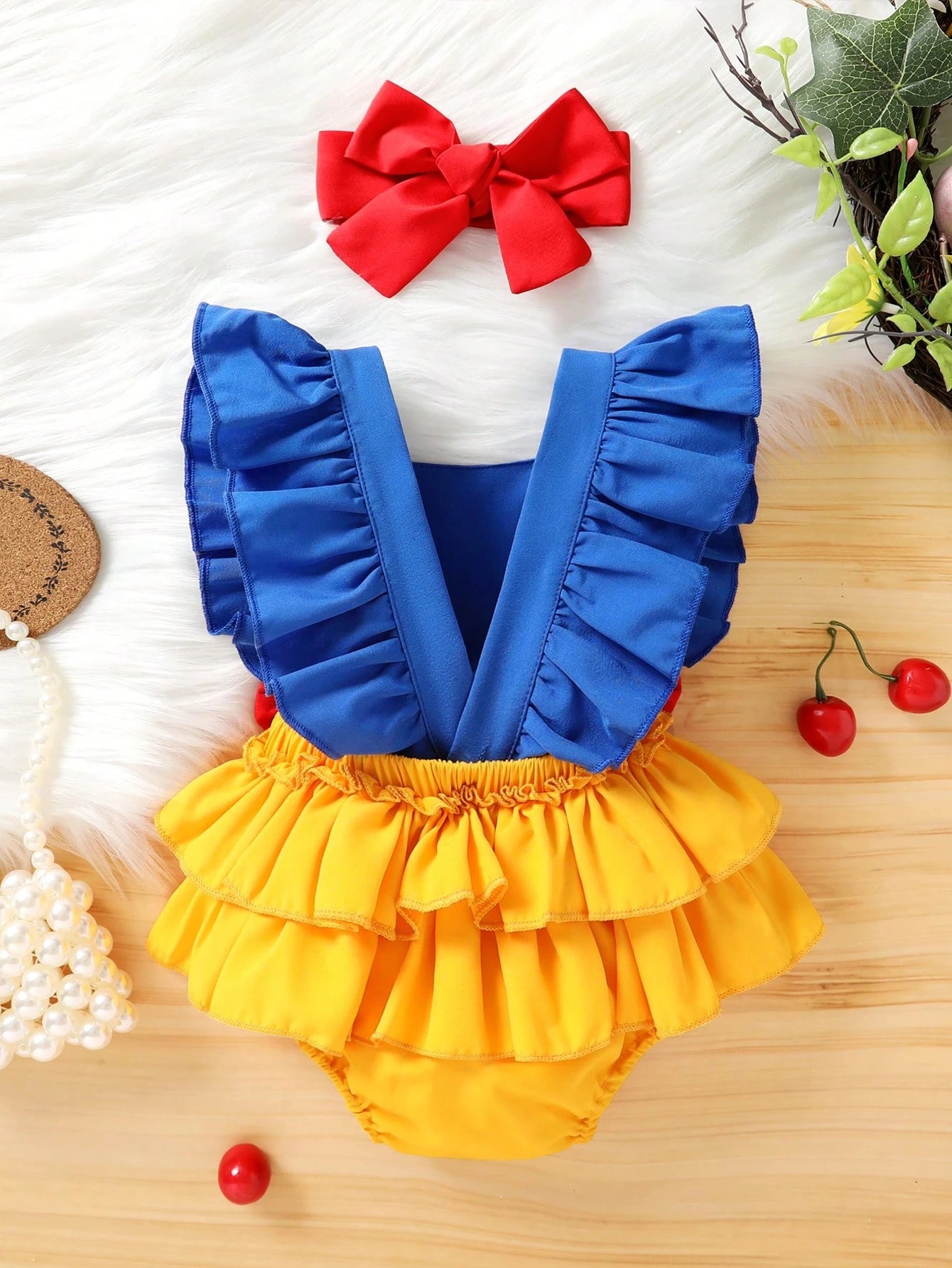 Cute Baby Girls Soft & Cozy Fashionable Crown & Letter Print Bow Decor One-Piece Dress With Headband, Casual Party Vacation Outfit, Spring/Summer