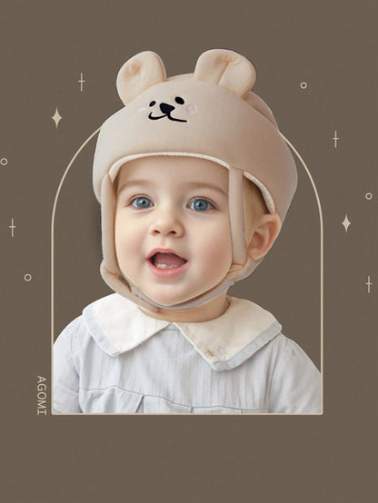 Cute Bear Anti-Fall Baby Walking Hat, Anti-Collision Protective Headgear For Babies, Toddlers & Children Walkers, Suitable For Babies Aged 10-36 Months