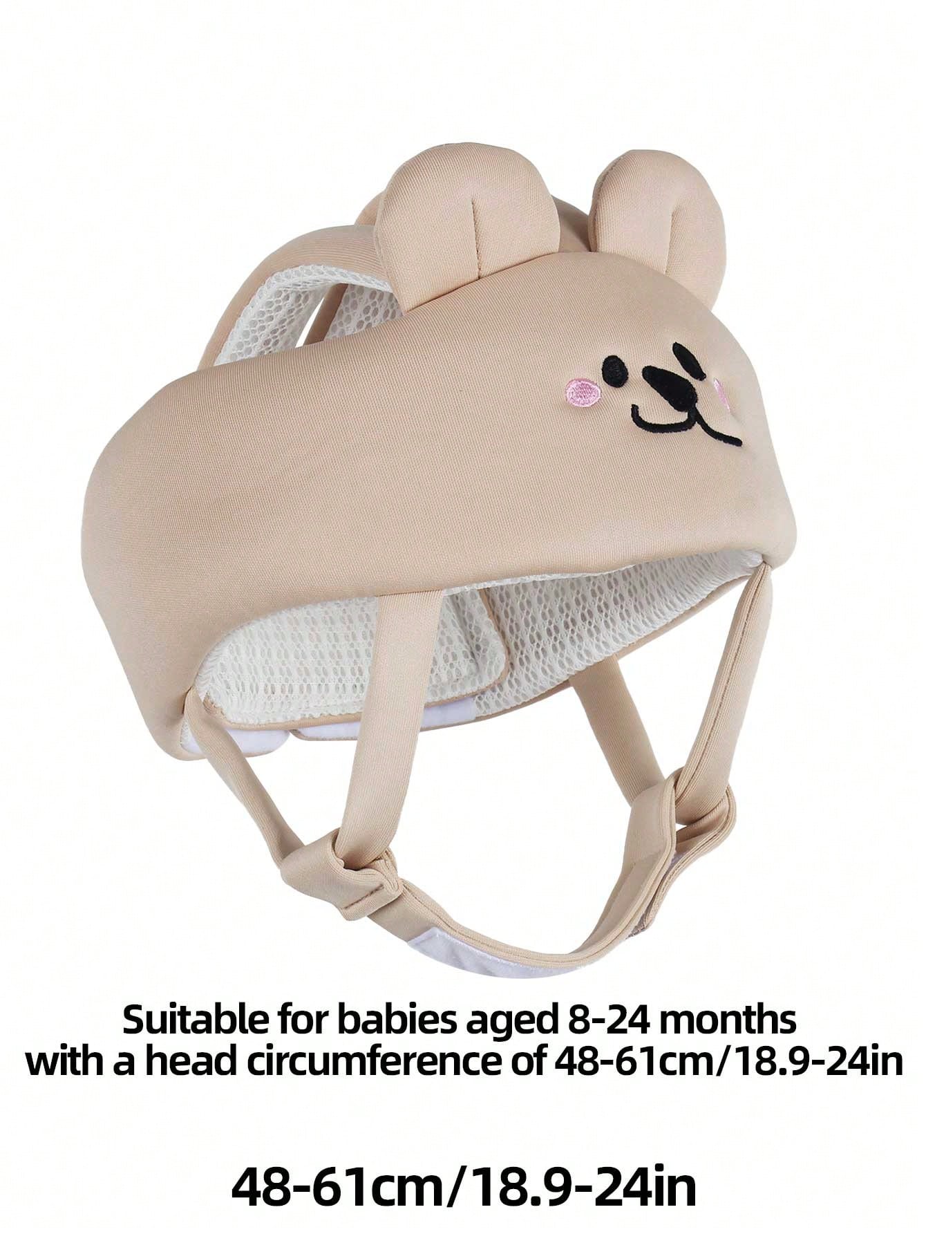 Cute Bear Anti-Fall Baby Walking Hat, Anti-Collision Protective Headgear For Babies, Toddlers & Children Walkers, Suitable For Babies Aged 10-36 Months