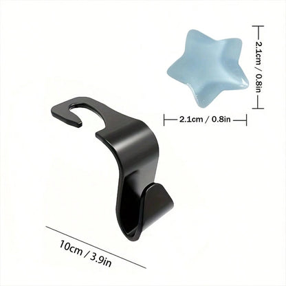 Cute Bow-Knot Car Headrest Hook, Adorable Car Interior Decor, Front Seat Headrest Hanger, Car Seat Hook Accessories, Rear Seat Headrest Hook, Universal Car Interior Accessories