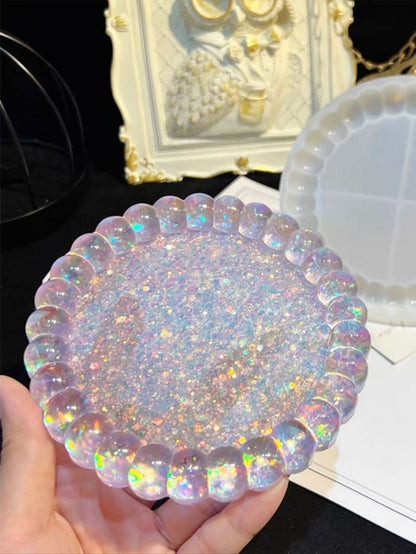 Cute Bubble Shaped Cement Mold For Making Jewelry Tray, Plaster Crafts, Resin Coasters, Silicone Mold