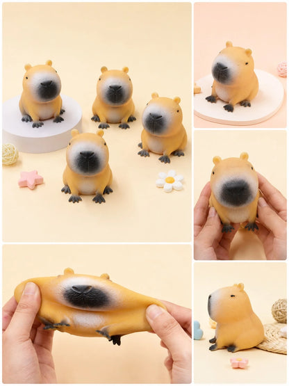 Cute Capybara Squeeze Toy, Fun Stress Relief Toy, Adorable Pet Animal Toy, Suitable For Educational Games, Stress Relief For Teens And Adults, Perfect For Back To School Season, Room Decor And Hallowe