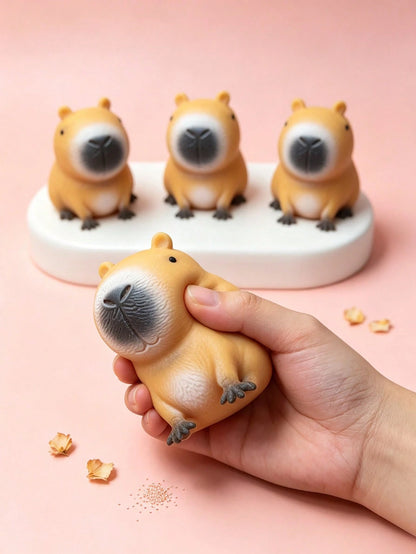 Cute Capybara Squeeze Toy, Fun Stress Relief Toy, Adorable Pet Animal Toy, Suitable For Educational Games, Stress Relief For Teens And Adults, Perfect For Back To School Season, Room Decor And Hallowe