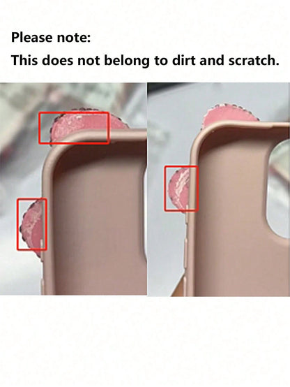 Cute Pink Bowknot Element Novelty Bow-Knot 3D Crystal Bowknot Phone Case Cute Bow Design Compatible With IPhone 16 Pro Max 15 14 13 12 11 Litchi Full Coverage Protective Cover Waterproof Shockproof An