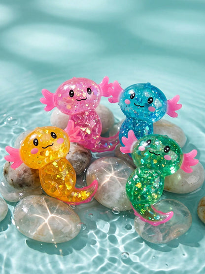 Cute Salamander Soft Rubber Squeeze Toy, Shiny Salamander Sensory Stress Relief Toy, Slow Rebound Pressure Relief Toy, Suitable For Teens And Adults, Cute Desk Decor, Relaxing Squeeze Toy, Halloween P