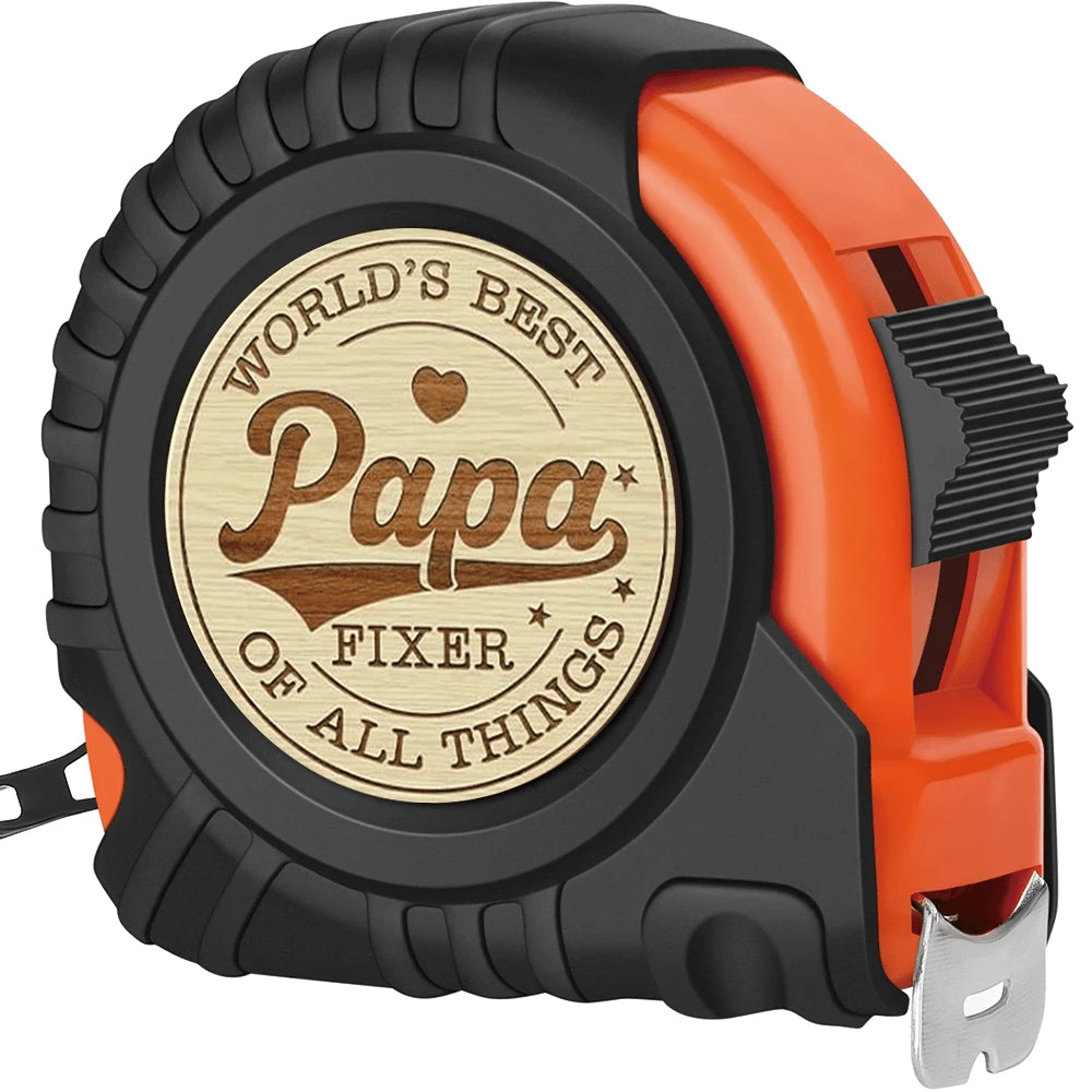 Dad's Favorite Engraved Tape Measure. You Are Made Of Unique And Durable ABS Resin, Featuring A Lock Design. A Perfect Father's Day, Birthday, And Christmas Gift For Woodworking And DIY Enthusiasts. A