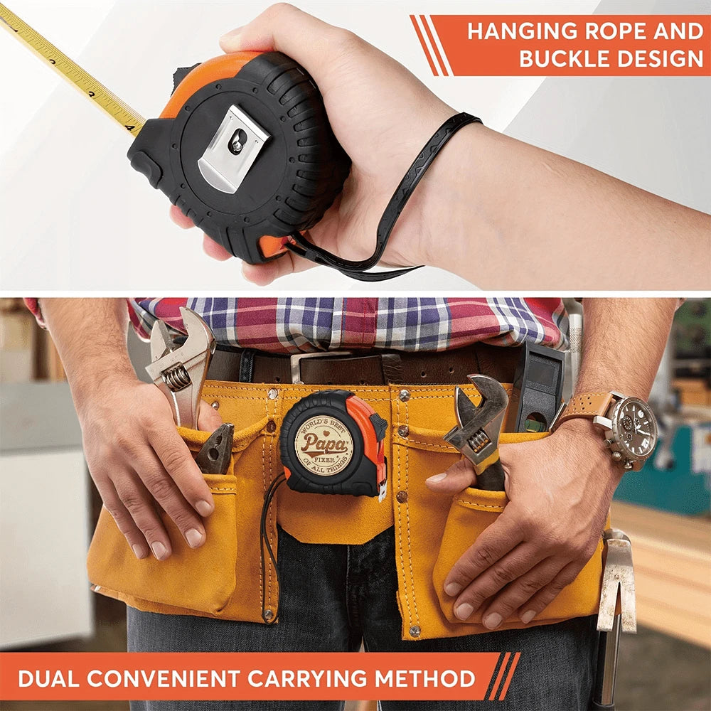 Dad's Favorite Engraved Tape Measure. You Are Made Of Unique And Durable ABS Resin, Featuring A Lock Design. A Perfect Father's Day, Birthday, And Christmas Gift For Woodworking And DIY Enthusiasts. A