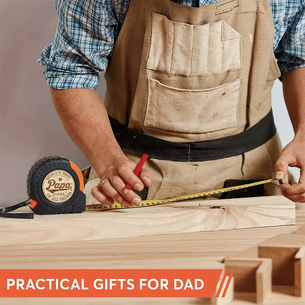 Dad's Favorite Engraved Tape Measure. You Are Made Of Unique And Durable ABS Resin, Featuring A Lock Design. A Perfect Father's Day, Birthday, And Christmas Gift For Woodworking And DIY Enthusiasts. A